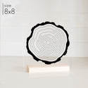 Custom Tree Ring Memory Art