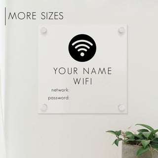 Acrylic Wifi Password Sign | Style 5