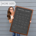Chalkboard Cursive Writing Chart