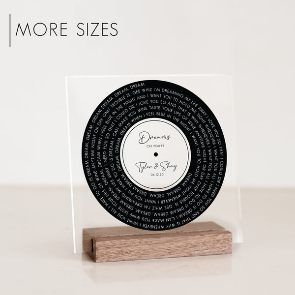 Custom Acrylic Vinyl Record | Style 2