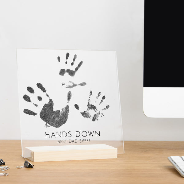 Custom Acrylic Baby Handprint Art