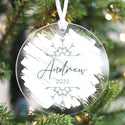Brushed Acrylic Name Christmas Ornament
