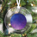 Custom Acrylic Star Chart Christmas Ornament