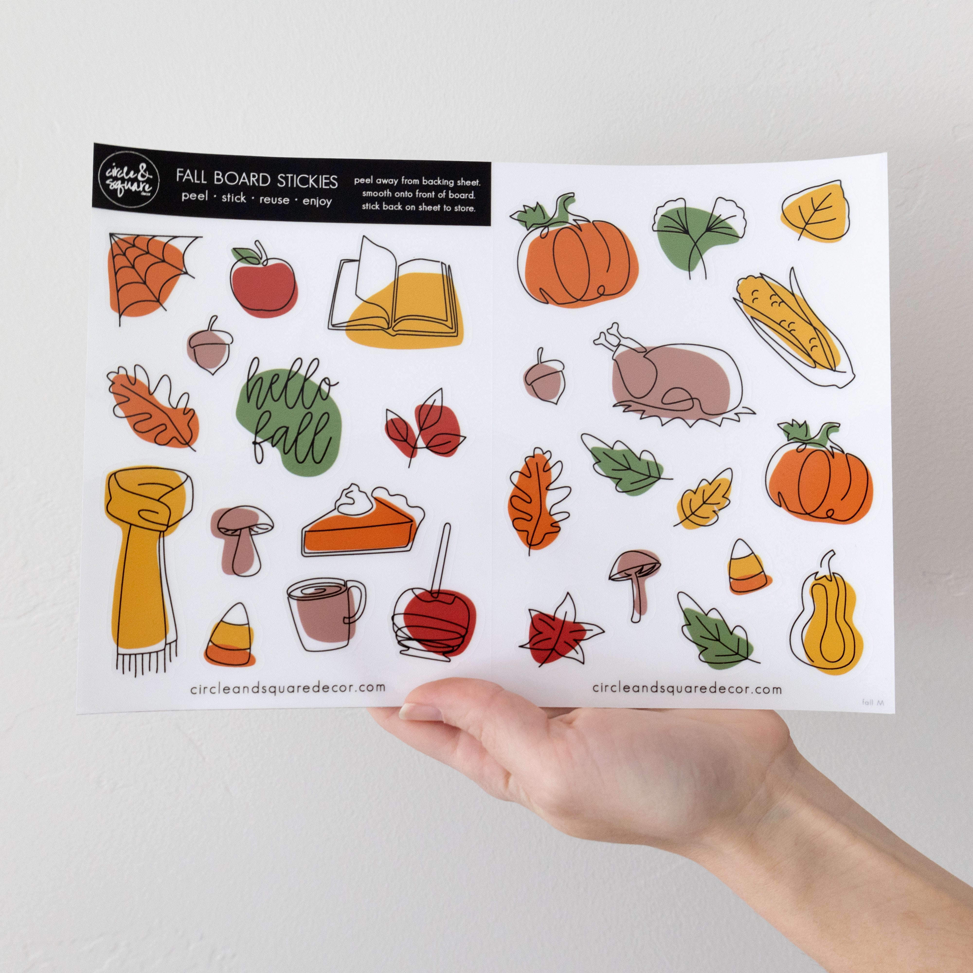 Fall Seasonal Board Stickies