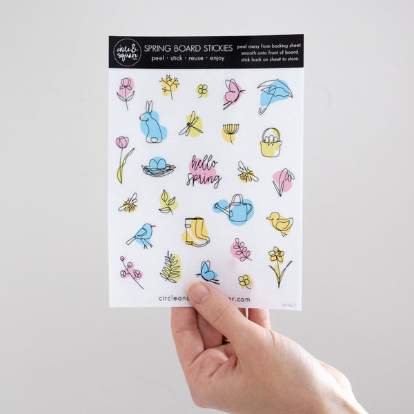 Medium Board Stickies Seasonal