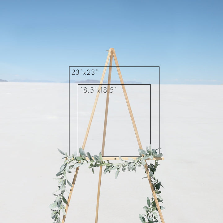 Brushed Acrylic Seating Chart | Vertical Olivia