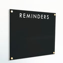 Large Black Acrylic Dry-erase Board | Horizontal Madi